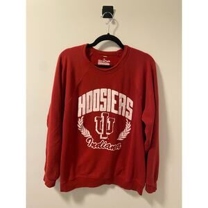 The Shop Indiana University Oversized Crewneck Red Sweatshirt-Size XL